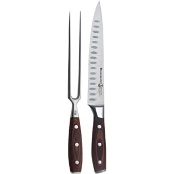 Messermeister Avanta Pakkawood  Carving Knife and Fork Set- Avanta Series-