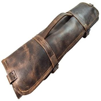 Hide and drink Handmade leather knife bag