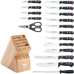 WÜSTHOF Gourmet 18-Piece German Knife Block Set