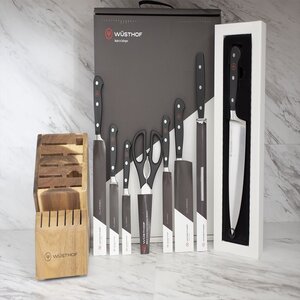 Wusthof Classic 9 Piece Knife Set with Acacia Block