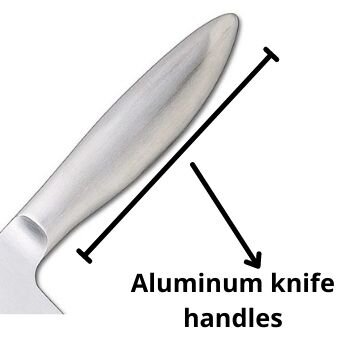 Aluminum knife handles