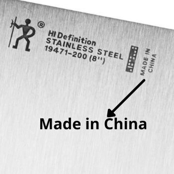 Henckels are produced in China