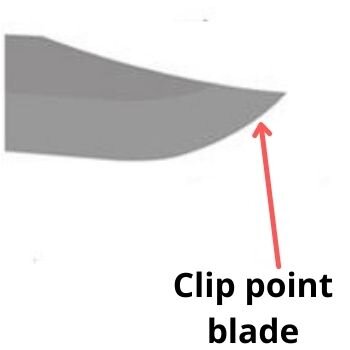 Clip point blade