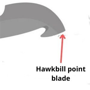 Hawkbill point blade