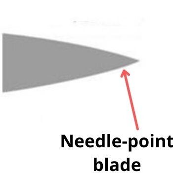 Needle-point blade