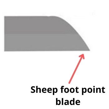 Sheep foot point blade