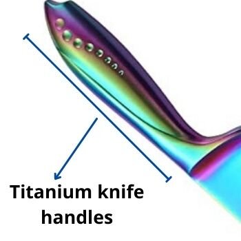 Titanium knife handles