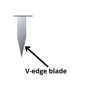 V-edge blade