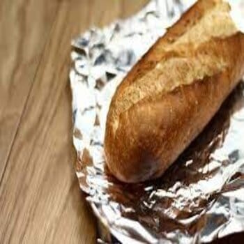 storing bread in aluminum wrap