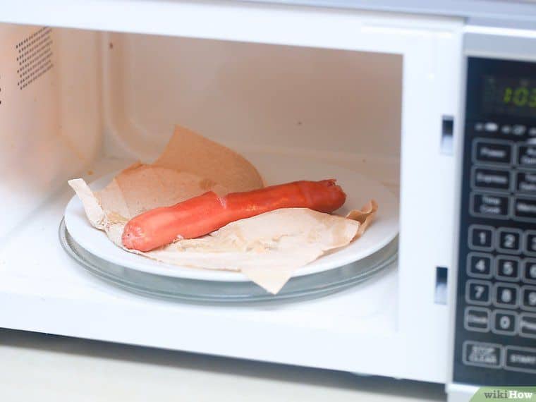 How to microwave hot dog?